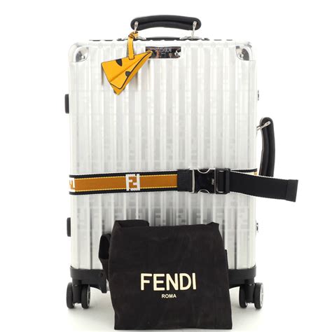 fendi rimowa size|Fendi X Rimowa Aluminum Cabin Trolle.